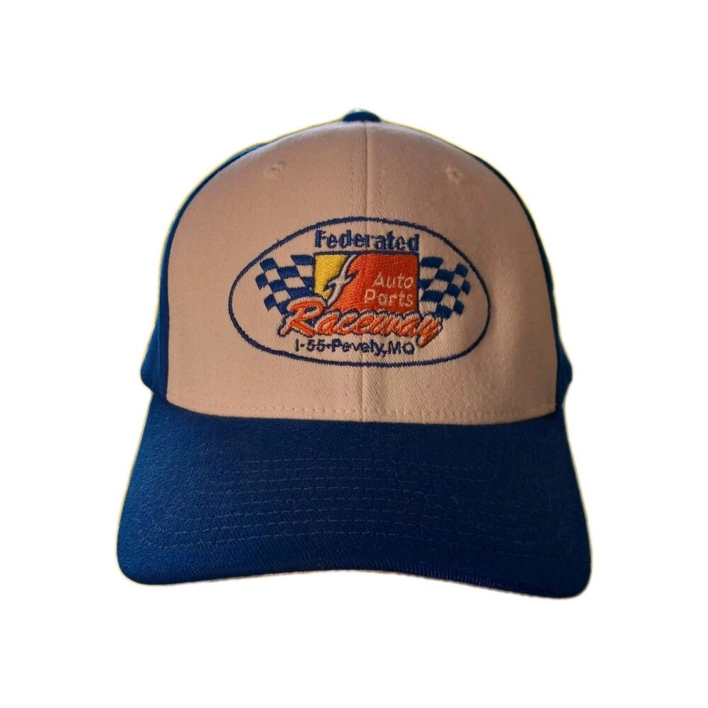 Federated Auto Parts Raceway I-55 Pevely MO Dirt Track Racing Hat Cap Flex Fit